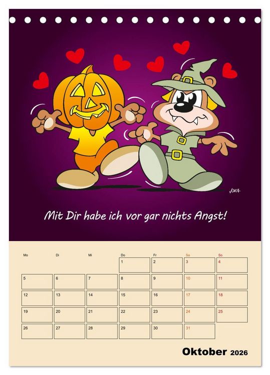 Produktbild: Ein Jahr mit Dir! (Tischkalender 2026 DIN A5 hoch), CALVENDO Monatskalender