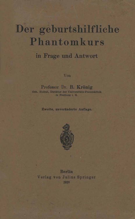 Produktbild: Der geburtshilfliche Phantomkurs in Frage und Antwort