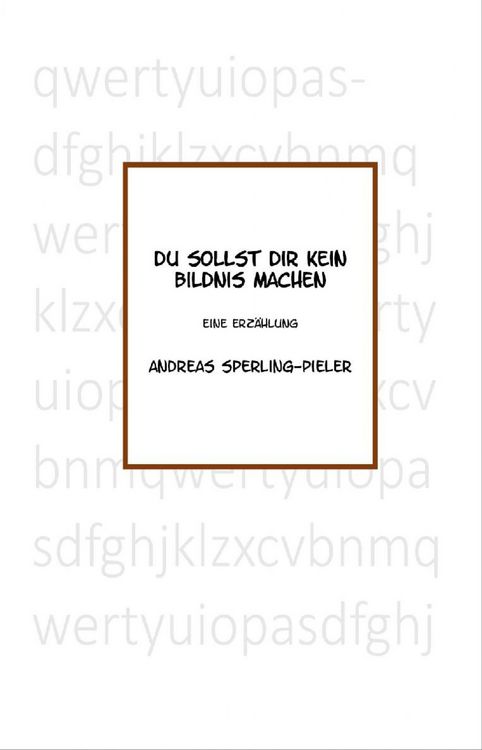 Produktbild: Du sollst Dir kein Bildnis machen