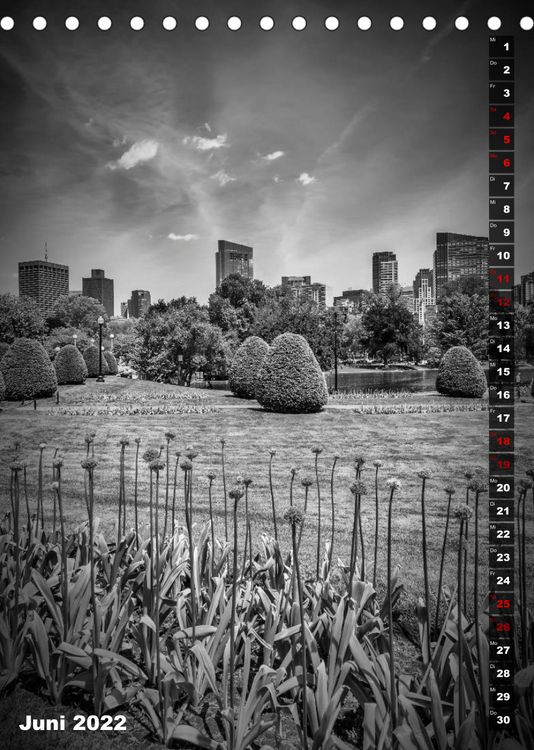 Produktbild: BOSTON Monochrome Impressionen (Tischkalender 2022 DIN A5 hoch)