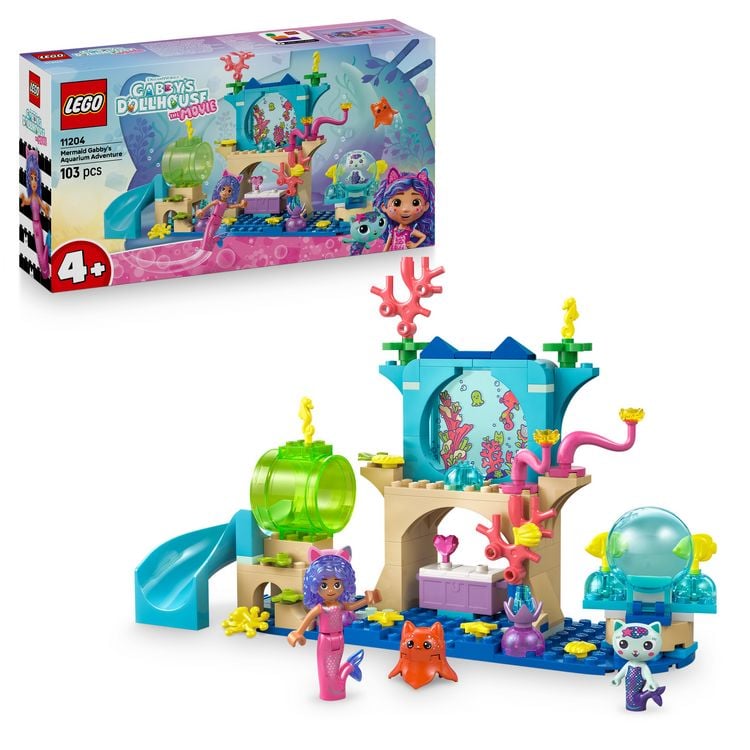 Produktbild: LEGO® Gabbys Puppenhaus Meerjungfrau Gabbys Aquarium Abenteuer (11204); Spielzeug-Meeresbewohner