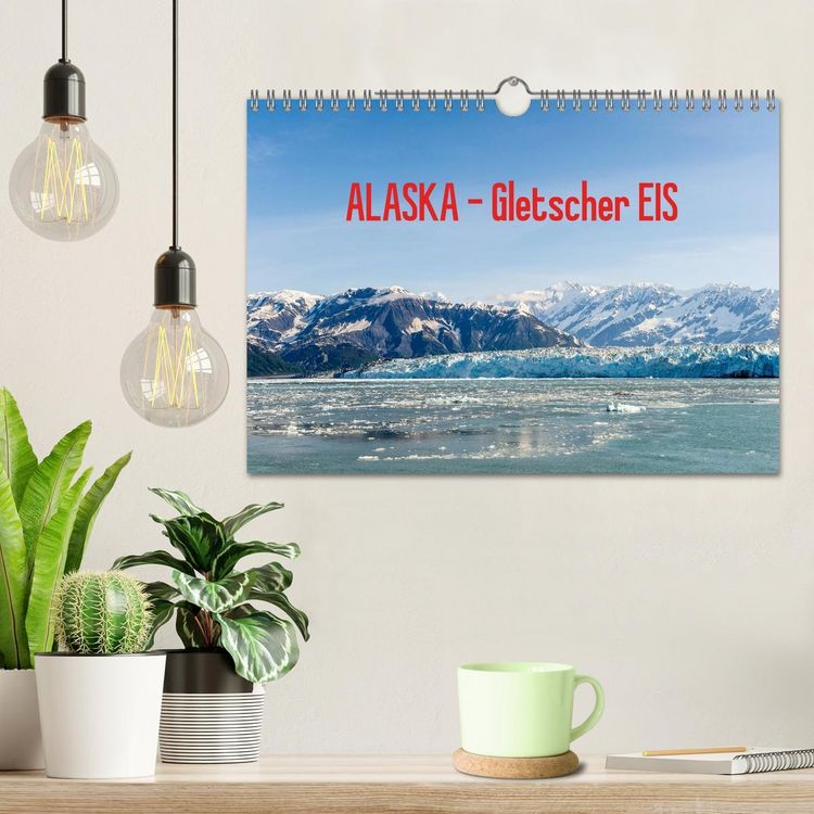 Produktbild: ALASKA Gletscher EIS (Wandkalender 2026 DIN A4 quer), CALVENDO Monatskalender