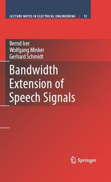 Produktbild: Bandwidth Extension of Speech Signals