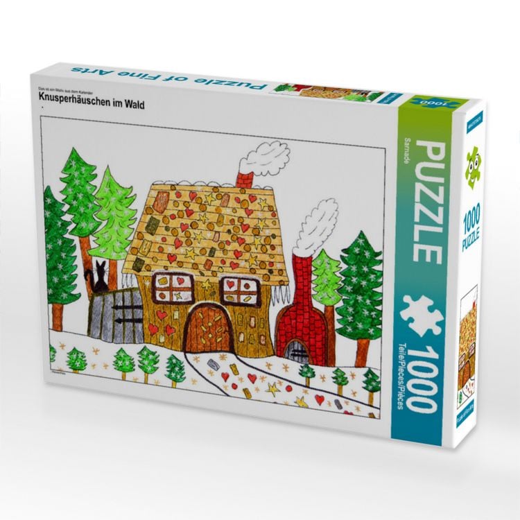 Produktbild: CALVENDO Puzzle Knusperh&auml;uschen im Wald 1000 Teile Lege-Gr&ouml;&szlig;e 640 x 480 cm Foto-Puzzle Bild von None Sarnade