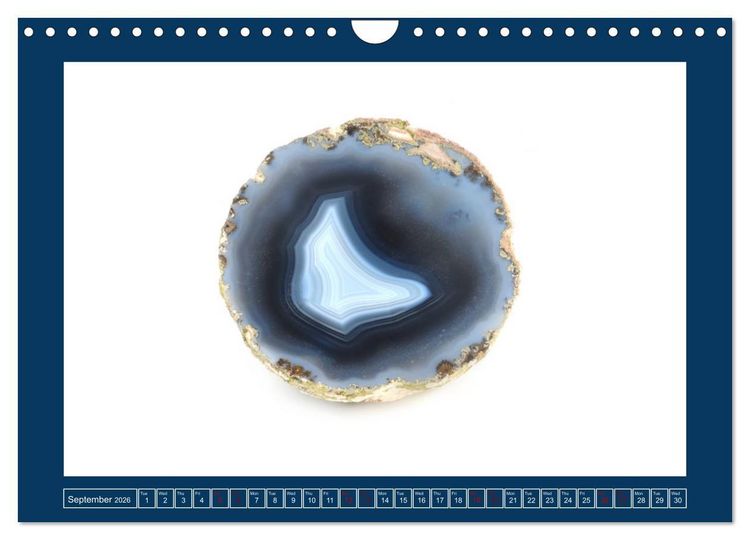 Produktbild: Agates - Polished semi-precious stones (Wall Calendar 2026 DIN A4 landscape), CALVENDO 12 Month Wall Calendar
