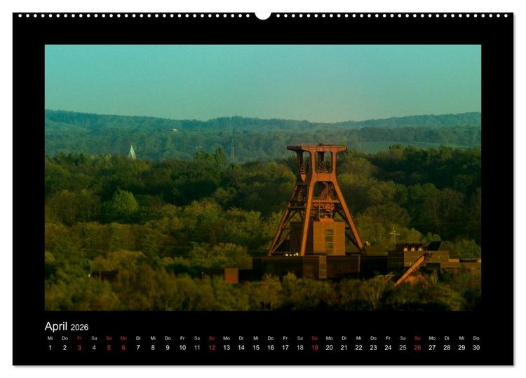 Produktbild: Berge und T&auml;ler im Ruhrgebiet (hochwertiger Premium Wandkalender 2026 DIN A2 quer), Kunstdruck in Hochglanz