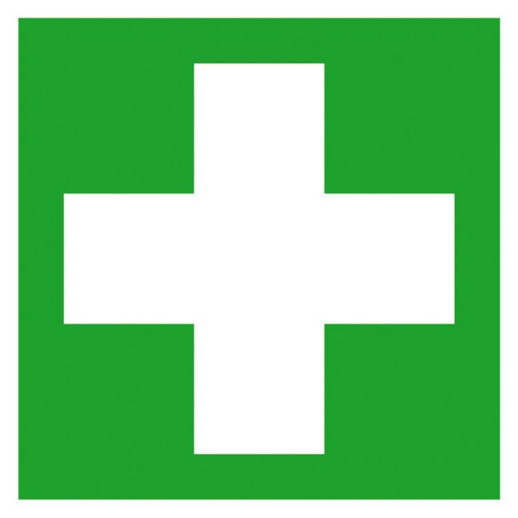 Produktbild: SafetyMarking 38.0057 Hinweisschild Erste Hilfe Folie selbstklebend (B x H) 150 mm x 150 mm ISO 7010 1 St.