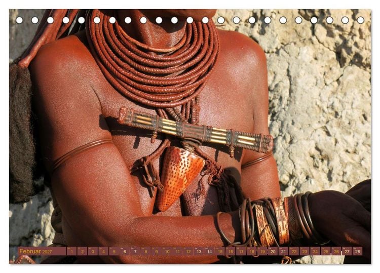 Produktbild: Himba - Der Schmuck der sch&ouml;nen Frauen (Tischkalender 2027 DIN A5 quer), CALVENDO Monatskalender