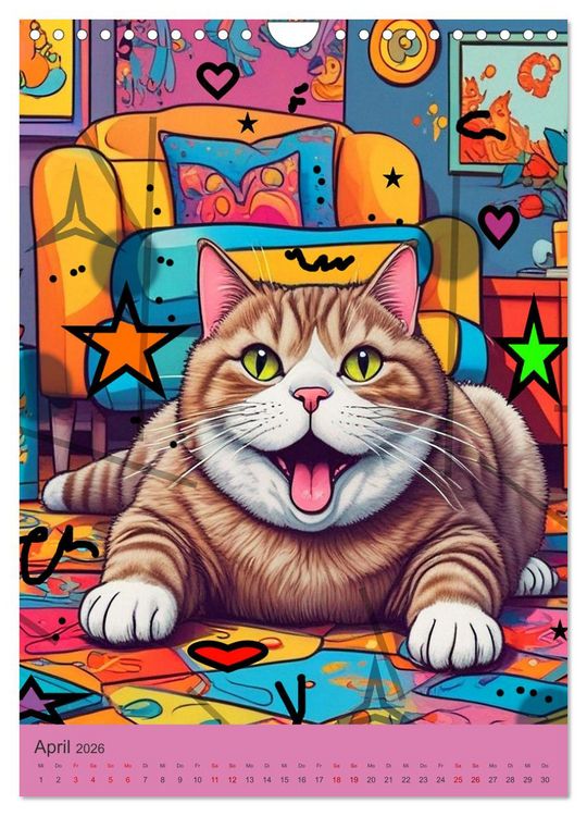 Produktbild: Meine Katze ist der Chef (Wandkalender 2026 DIN A4 hoch), CALVENDO Monatskalender