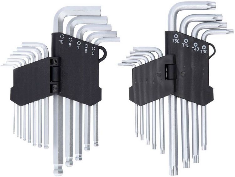 Produktbild: KS Tools TX Winkelschraubendreher-Set 1.27 mm, 1.5 mm, 2 mm, 2.5 mm, 3 mm, 3.5 mm, 4 mm, 4.5 mm, 5 mm, 6 mm, 7 mm, 8 mm, 10mm