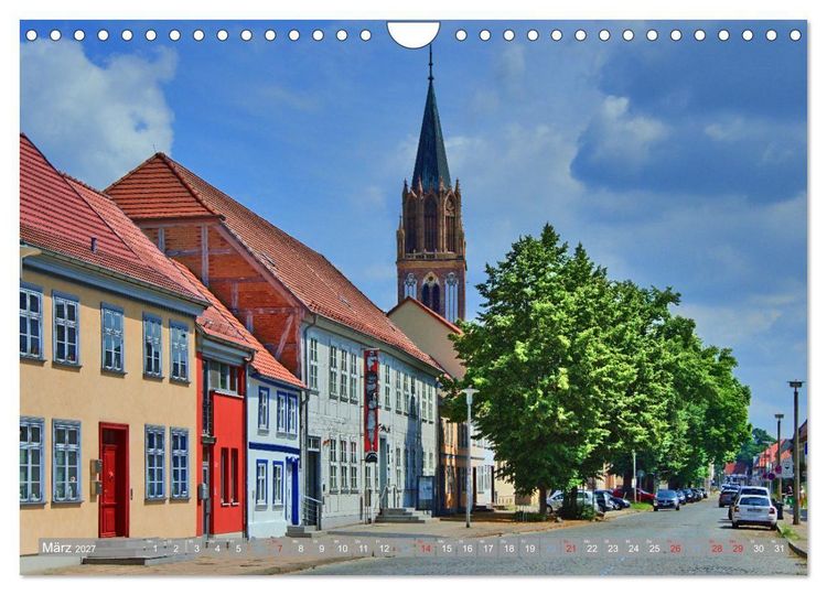 Produktbild: Neubrandenburg - Stadt der 4 T&uuml;rme (Wandkalender 2027 DIN A4 quer), CALVENDO Monatskalender