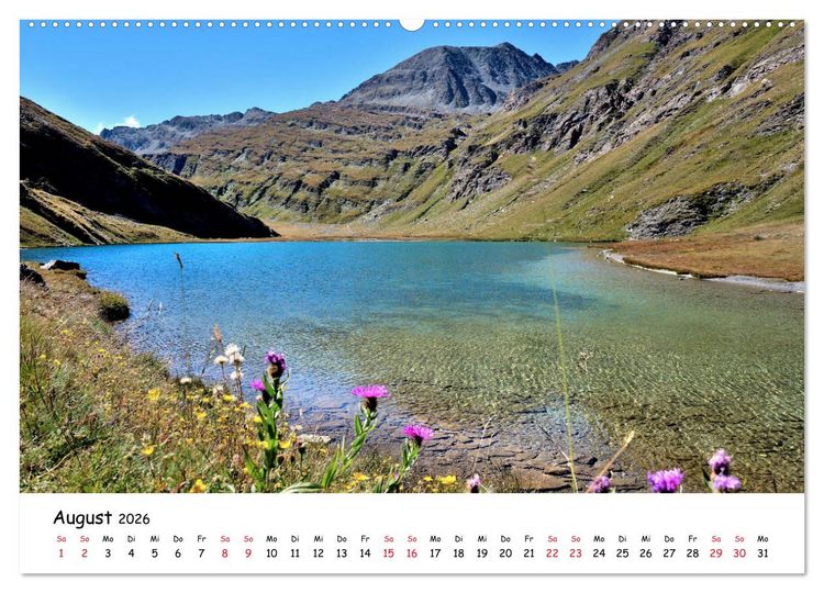 Produktbild: Franz&ouml;sische Alpen - Route des Grandes Alpes (Wandkalender 2026 DIN A2 quer), CALVENDO Monatskalender