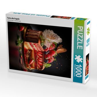 Produktbild: CALVENDO Puzzle Torta alle fragole | 1000 Teile Lege-Gr&ouml;&szlig;e 64x48cm Foto-Puzzle f&uuml;r gl&uuml;ckliche Stunden