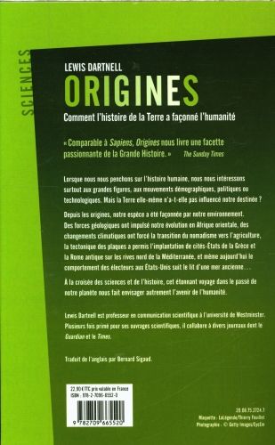 Produktbild: Origines : comment l'histoire de la Terre a fa&ccedil;onn&eacute; l'humanit&eacute;