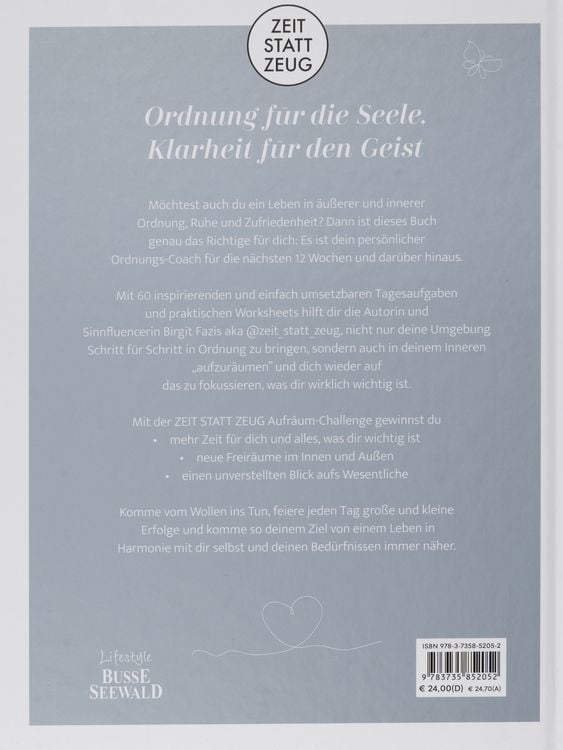Produktbild: Zeit statt Zeug: Die Aufr&auml;um-Challenge.