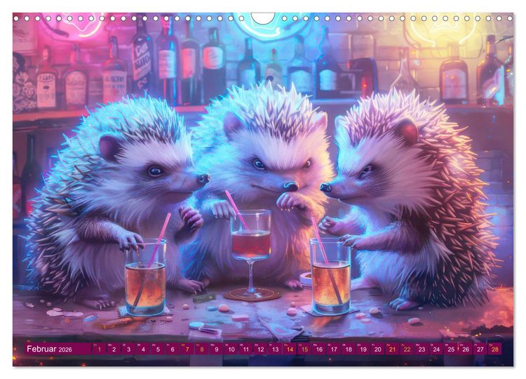 Produktbild: Tierisches Barleben (Wandkalender 2026 DIN A3 quer), CALVENDO Monatskalender