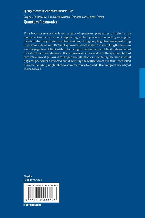 Produktbild: Quantum Plasmonics