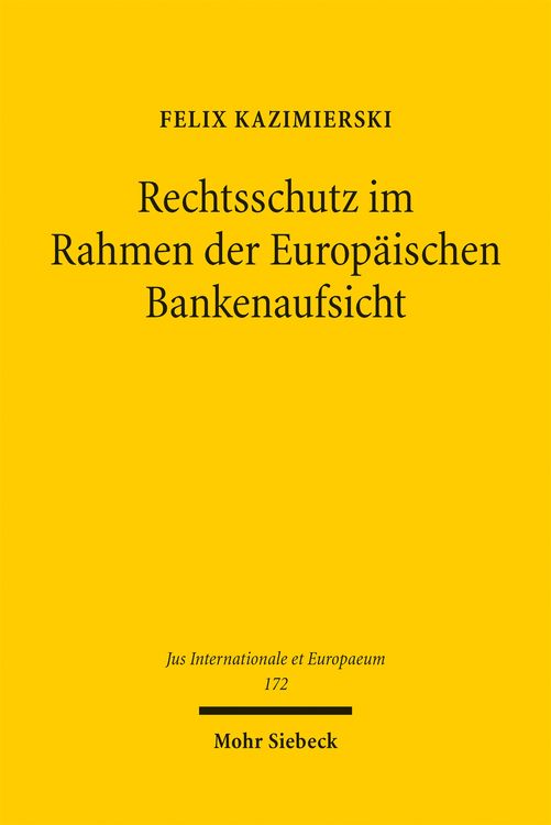 Produktbild: Rechtsschutz im Rahmen der Europ&auml;ischen Bankenaufsicht