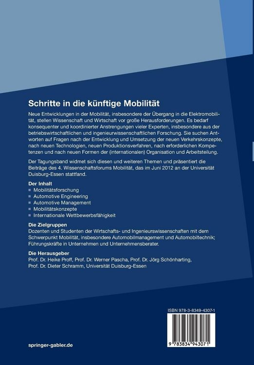 Produktbild: Schritte in die k&uuml;nftige Mobilit&auml;t