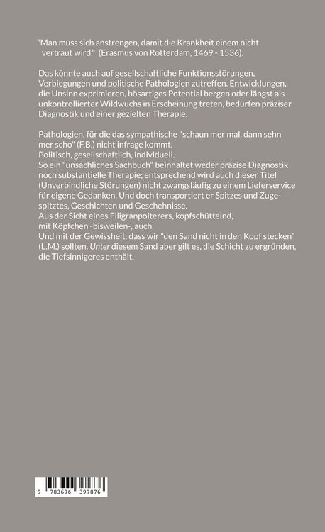 Produktbild: Unverbindliche St&ouml;rungen