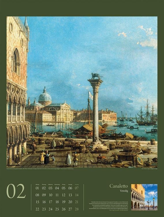 Produktbild: KunstGeschichten Kalender 2027 | Meisterwerke und die Orte ihrer Inspiration