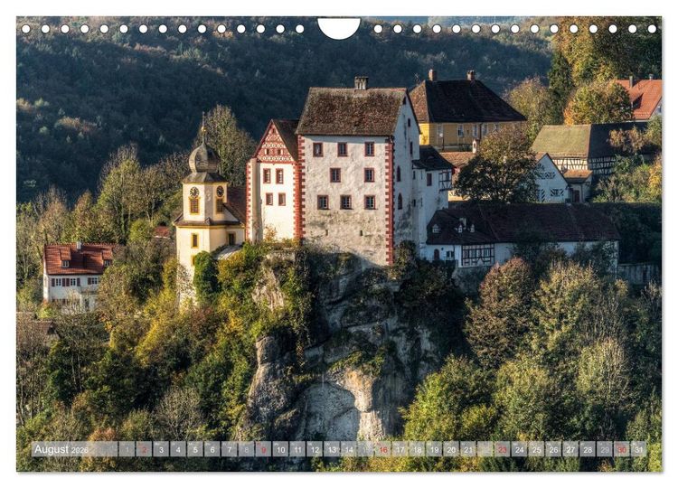 Produktbild: Burgenlandschaft Fr&auml;nkische Schweiz (Wandkalender 2026 DIN A4 quer), CALVENDO Monatskalender