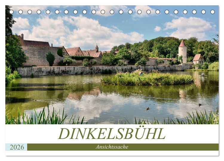 Produktbild: Dinkelsb&uuml;hl - Ansichtssache (Tischkalender 2026 DIN A5 quer), CALVENDO Monatskalender
