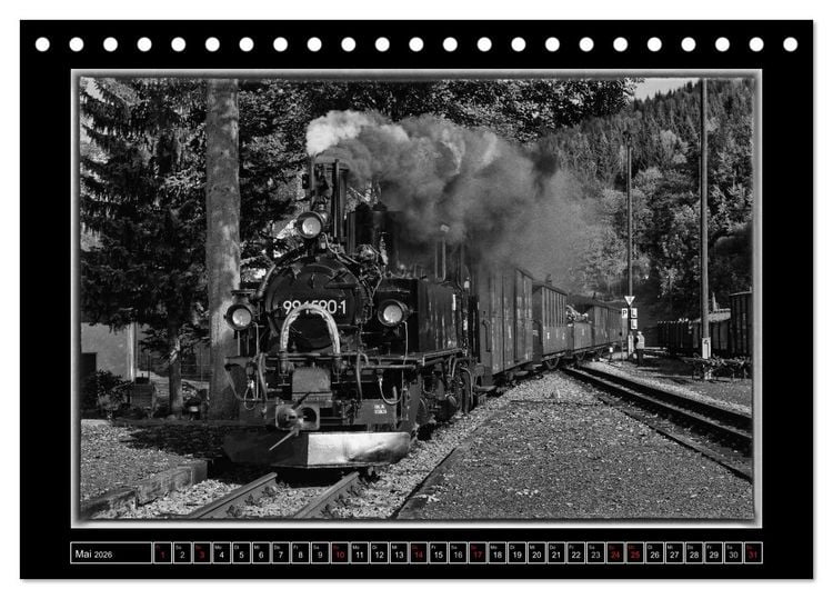 Produktbild: Die Pre&szlig;nitztalbahn (Tischkalender 2026 DIN A5 quer), CALVENDO Monatskalender