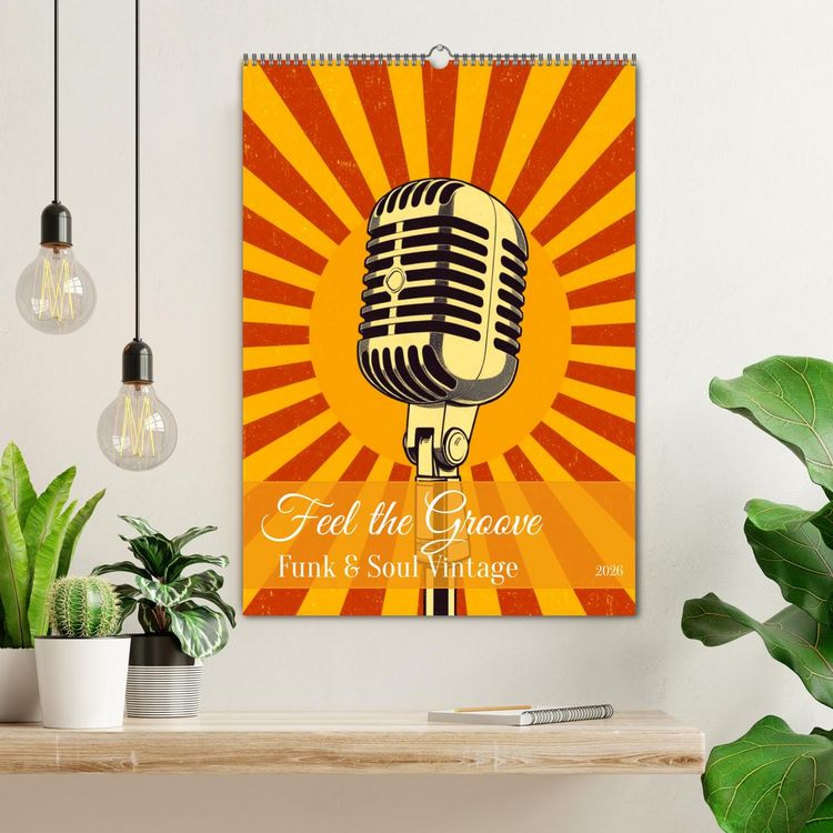 Produktbild: Feel the Groove &ndash; Funk & Soul Vintage (Wandkalender 2026 DIN A2 hoch), CALVENDO Monatskalender