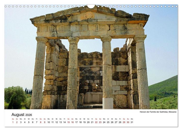 Produktbild: Von Olympia &uuml;ber Messene nach Mystras (Wandkalender 2026 DIN A3 quer), CALVENDO Monatskalender