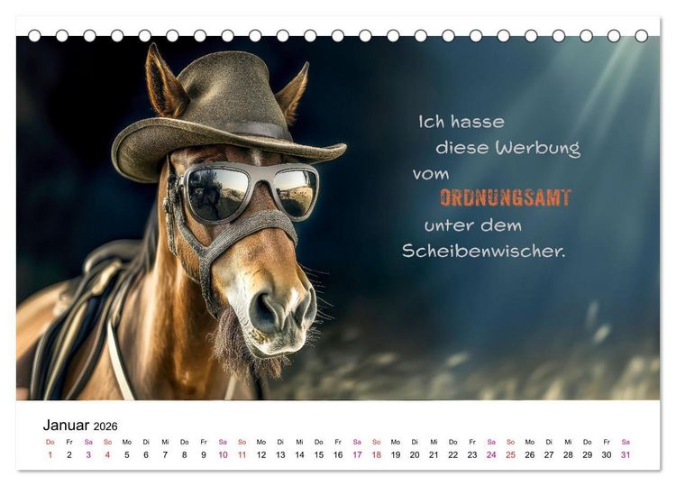 Produktbild: Tierische Klugschei&szlig;er (Tischkalender 2026 DIN A5 quer), CALVENDO Monatskalender