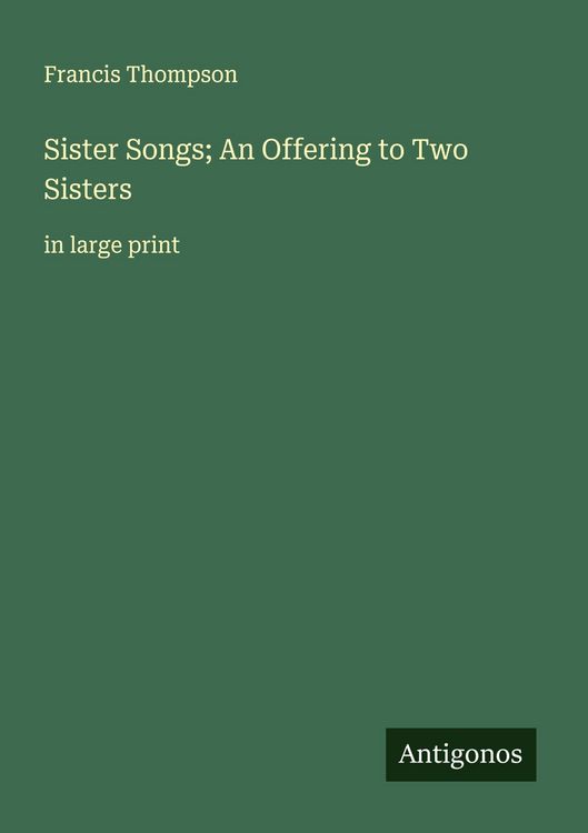 Produktbild: Sister Songs; An Offering to Two Sisters