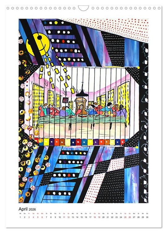 Produktbild: Hommage an die Superstars der Malerei - Atelier Zippo (Wandkalender 2026 DIN A3 hoch), CALVENDO Monatskalender
