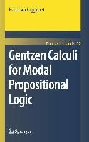 Produktbild: Gentzen Calculi for Modal Propositional Logic