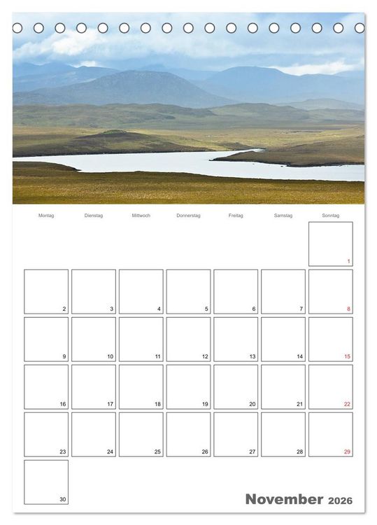 Produktbild: Schottland f&uuml;r Naturliebhaber (Tischkalender 2026 DIN A5 hoch), CALVENDO Monatskalender