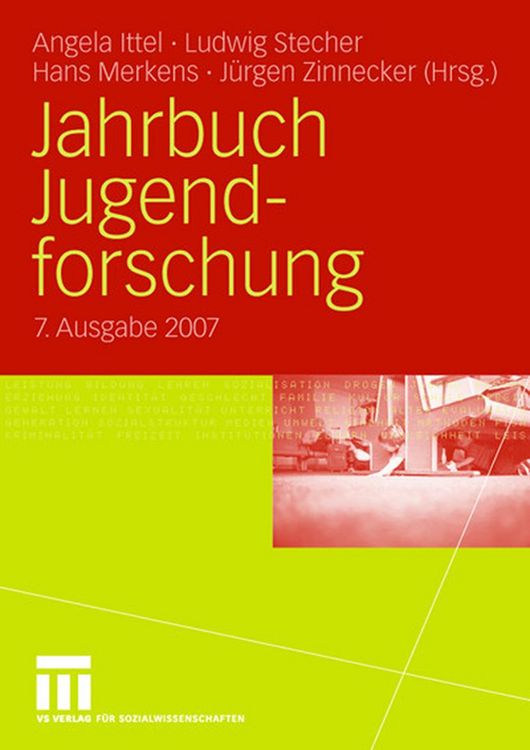 Produktbild: Jahrbuch Jugendforschung 2007