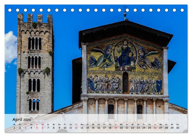Produktbild: Bezauberndes Lucca (Tischkalender 2026 DIN A5 quer), CALVENDO Monatskalender