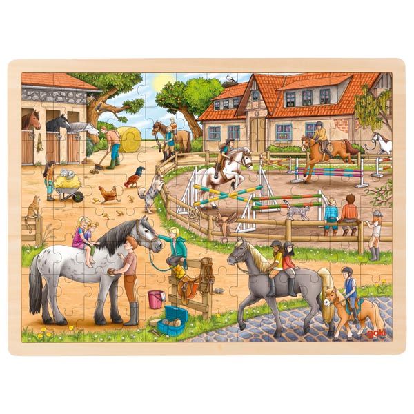Produktbild: Einlegepuzzle Reiterhof