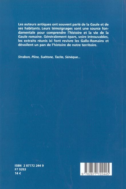Produktbild: Gaule Romaine D'Apres les Auteurs Antiques