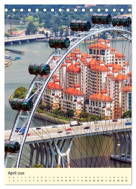 Produktbild: Riesenrad - hoch hinaus (Tischkalender 2026 DIN A5 hoch), CALVENDO Monatskalender