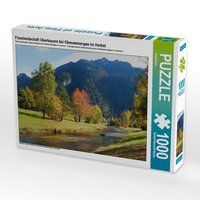 Produktbild: CALVENDO Puzzle Flusslandschaft Oberbayern bei Oberammergau im Herbst | 1000 Teile Lege-Gr&ouml;&szlig;e 64x48cm Foto-Puzzle f&uuml;r gl&uuml;ckliche Stunden