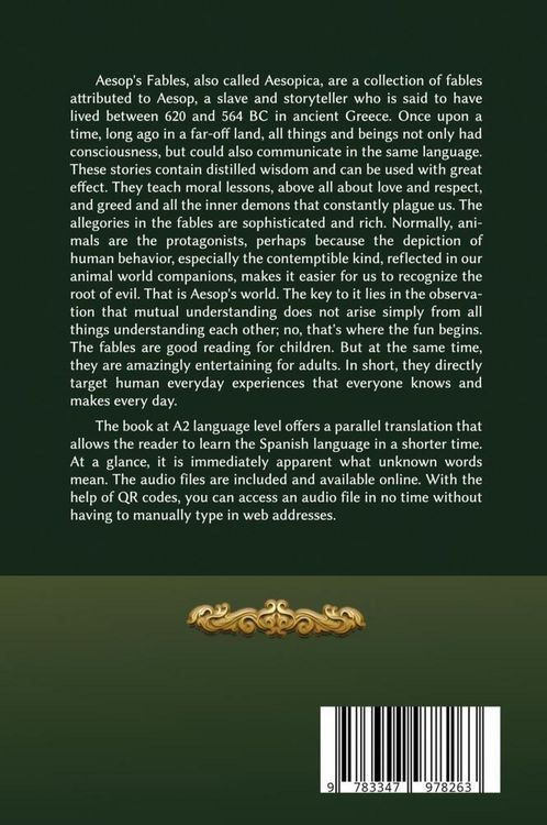 Produktbild: Spanish-English Aesop's Fables for Young and Old