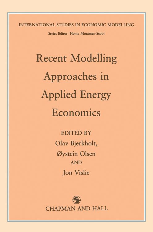 Produktbild: Recent Modelling Approaches in Applied Energy Economics