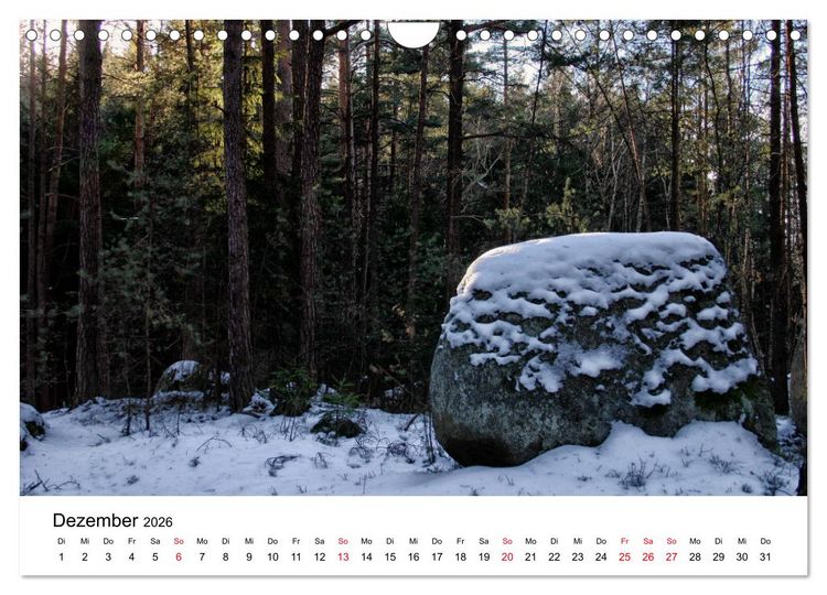 Produktbild: Granitwelten im Waldviertel (Wandkalender 2026 DIN A4 quer), CALVENDO Monatskalender