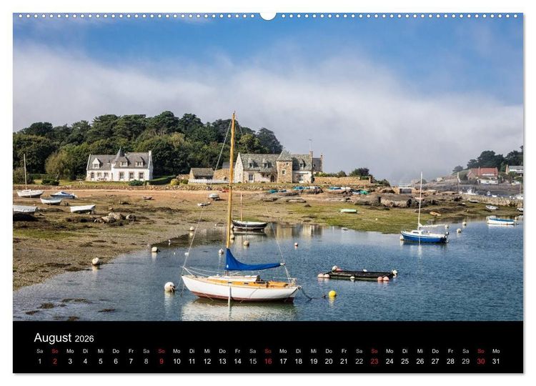Produktbild: Unterwegs in der Bretagne (hochwertiger Premium Wandkalender 2026 DIN A2 quer), Kunstdruck in Hochglanz