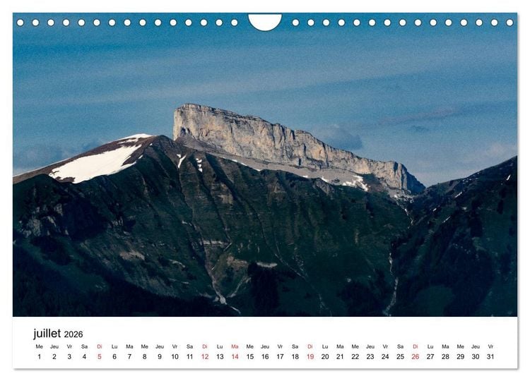 Produktbild: Randonn&eacute;es en Suisse Les Alpes vaudoises (Calendrier mural 2026 DIN A4 vertical), CALVENDO calendrier mensuel
