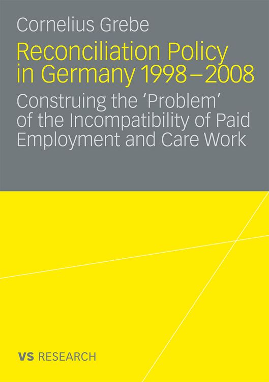 Produktbild: Reconciliation Policy in Germany 1998-2008
