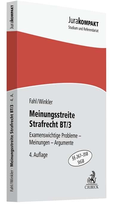 Bild vom Artikel Meinungsstreite Strafrecht BT/3 vom Autor Christian Fahl