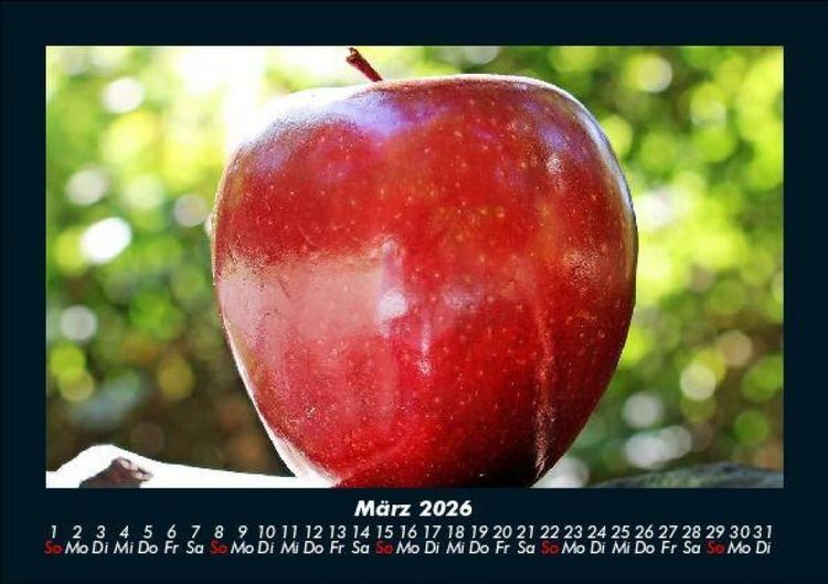 Produktbild: Obstkalender 2026 Fotokalender DIN A5