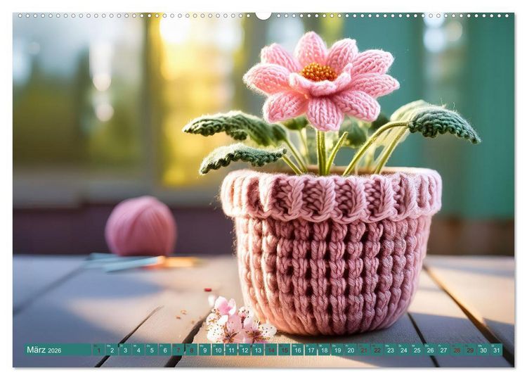 Produktbild: Stricken einmal anders (Wandkalender 2026 DIN A2 quer), CALVENDO Monatskalender